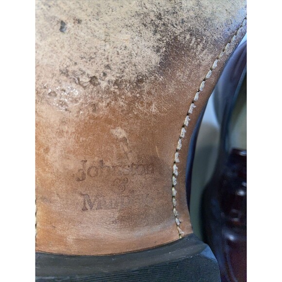 Johnston & Murphy Aristocraft Dress Loafers Mens Size 8.5 D Burgundy Leather - Picture 3 of 12